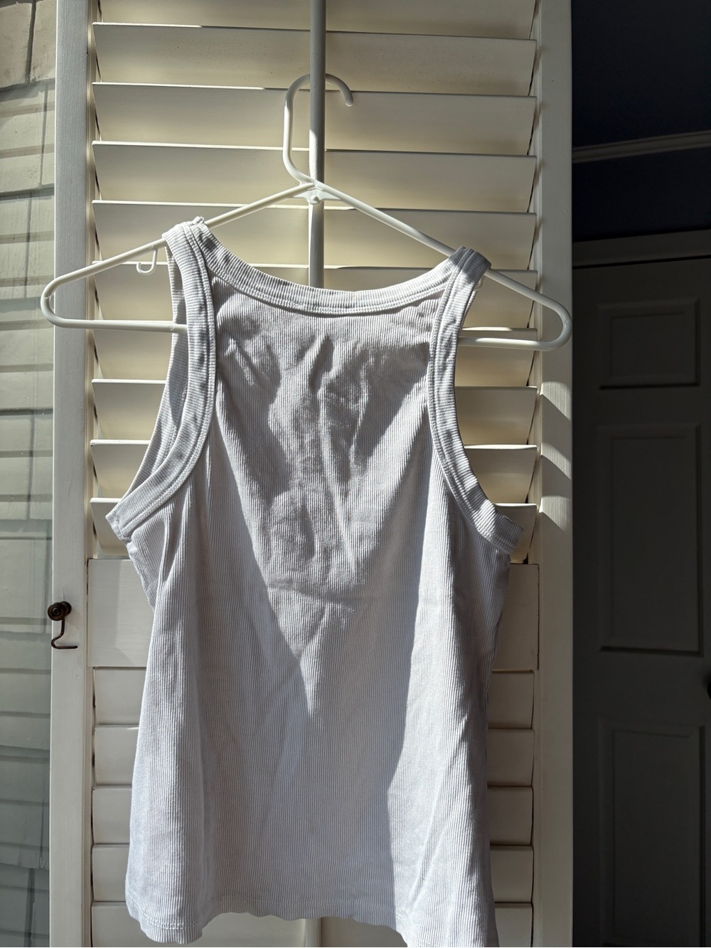 Reformation White Ribbed Tank - Picture 2 of 3